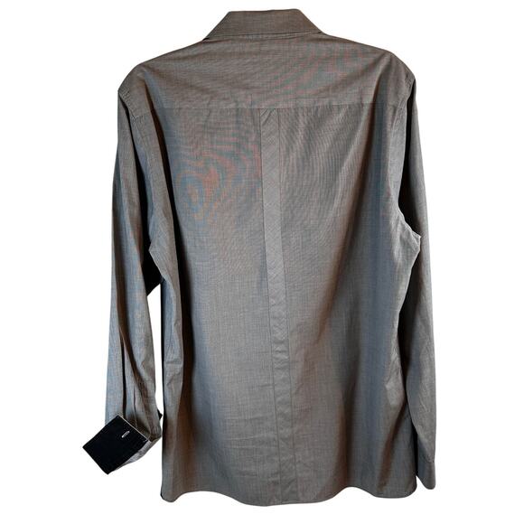 7 Diamonds Men’s Grey Button Down Shirt XL Contrast Trim Cotton - Picture 3 of 7